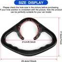 PSLER Fuel Gas Tank Handle Motorcycle Rear Passenger Grab Bar for Ninja ZX14R ZX6R ZX7RR ZX11 ZX10R ER6N ER6F Aluminium Accessories Handle Grips Bar Handlebar 5 Holes(Black)