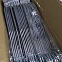 SONGMICS 50 Pack Coat Hangers, Heavy-Duty Plastic Suit Hangers, S-Shaped Opening, Space-Saving, 360 Swivel Hook, 16.3 Inches Wide, Light Gray and Dark Gray UCRP41G-50