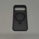 Magnetic Compatible with Google Pixel 10 & Pixel 10 Pro Case with Stand [Military Grade Drop Tested][Compatible with Magnet] Ring Translucent Slim Hard Back Soft Edge, Black