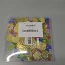 200Pcs Pirate Treasure Set, 100Pcs Plastic Pirate Gold Coins and 100Pcs Pirate Jewelry for Adventure Themed Party Decorations,Colorful Fake Gemstones for kids Treasure Hunt