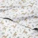 Twin XL Christmas Reindeer Sheet Set - Holiday Xmas Pattern Bedding Set - Deep Pockets - Snug Fit - 3 Piece - Wrinkle Free - Cozy & Cooling Festive Winter - Holiday Sheets for Women, Men, Kids & Teens