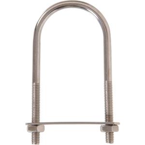 Hardware Essentials U-Bolt Round Saddle Stainless Steel (5/16" x 4-1/2" x 2") 5 Pack