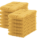 12 Pack Muslin Burp Cloths 100% Cotton Muslin Cloths Large 20''x10'' Extra Soft and Absorbent Baby Burping Cloth - Honey