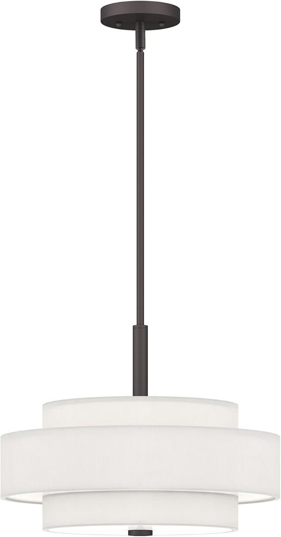 Livex Lighting 50874-07 Meridian 4-Light Pendant, Bronze