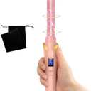 Ukliss 3/4 Inch (19mm) Mini Curling Iron | for Beach Waves & Natural Curls | Short to Medium Hair & Bobs | 30s Fast Heat & Dual Voltage (Pink)