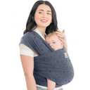 KeaBabies Baby Wrap Carrier - All in 1 Original Baby Carrier Newborn to Toddler Sling, Easy to Wear, Hands Free Bonding, Lightweight, Breathable Infant Wraps (Planets) (One Size (Pack of 1))