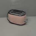 MELLERHOME Retro Toaster 2 Slice, 7 Browning Levels, 3 Functions (Reheat, Defrost, Cancel), Removable Crumb Tray, Under Base Cord Storage, Pink Kitchen Accessories Dcor