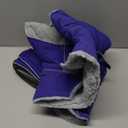 Lelepet Warm Dog Winter Coat Waterproof Dog Jacket with Adjustable Buckle & Leash Hole Reflective Pet Fleece Snowsuit Turtleneck Windproof Cold Weather Coats, Blue, XXL (2XL)