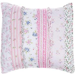 Cozy Line Home Fashions Pink Rose Romantic Ruffle Floral Flower Decor Pillow (Pink Lace, Decor Pillow - 1pc)