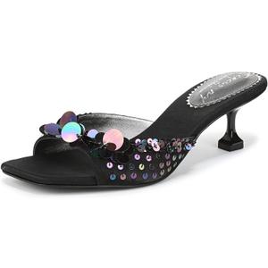 Circus NY by Sam Edelman Women's Juliana Heeled Sandal, Black, 11