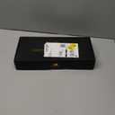 Toilet Paper Basket Organizer – Oak Wood Toilet Tank Tray with Metal Frame, Back of Tank or Top Bathroom Counter Storage – Black Modern Decor