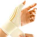 FREETOO Stable Thumb Brace for Arthritis Pain and Support, Thumb Spica Splint Right Hand Left Hand for Trigger Thumb, Thumb Immobilizer Brace for Tendonitis,Sprain,Carpal Tunnel,Beige Left S