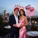 3 x Valentines Headband Heart Headband Valentines Headbands for Women for Wedding Proposal Engagement Birthday Party