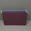 25 Blue Summit Supplies Colored Hanging File Folders Legal Size, Assorted Jewel Tone Colors, Legal Size Hanging File Folders for Filing Cabinet with Plastic Tabs and Inserts, Durable 11pt Paper