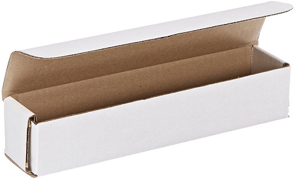 Box USA Mailer Boxes Small 10"L x 2" W x 2"H 50-Pack - Corrugated Cardboard Box for Shipping, Moving, Mailing, Packing, Packaging and Storage