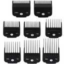 8 Pcs Magnetic Clipper Guards for most Wahl Hair Clippers  Cutting Lengths from 1/32" to 5/8" (0.5mm to 16mm)