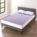 Best Price Mattress 2 Inch Egg Crate Memory Foam Mattress Topper with Soothing Lavender Infusion, CertiPUR-US Certified, Dorm Essentials, Queen