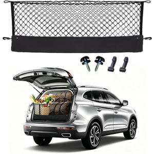 Envelope Style Cargo Net Compatible with Chevrolet Chevy Suburban, Cadillac Escalade, GMC Yukon XL Denali SLE SLT AT4 New 2026 2025 2024 2023 2022 2021 2020 2019 2018-2015 Trunk Car Tailgate Netting
