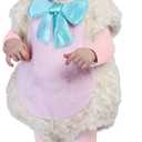 Spooktacular Creations Halloween Baby Lamb Costume, Lamb Costume Toddler for Infant, Kids Halloween Animal Dress Up Party (12-18 Months)
