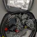 Auto Fixing Snow Chains for Car Tires, Tire Chains for Passenger Cars, Sedan, SUVs, Quick Fit & Easy Installation Snow Tire Chains, Portable Reusable Emergency Tire Traction Chain, Set of 2 (HPK-1553)