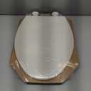 Bemis 1500EC Durable Wood Toilet Seat with Easy Clean Hinges, Made in USA, Elongated, Biscuit