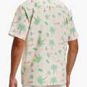 Vytroon Men's Hawaiian Shirts Wrinkle Free Short Sleeve Button Down Tropical Beach Vacation Shirt (M)