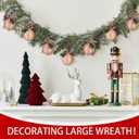 Civaner 4 Pcs 3.15 Inch Elegant Christmas Ball Ornaments with Pine Cones Farmhouse Neutral Rustic Linen Xmas Ornaments Rustic Christmas Tree Decoration Hanging Decor for Xmas Party Tree Home Decor