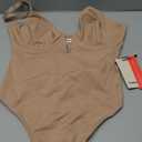 ciksob Deep V Backless Shapewear Bodysuits Tummy Control Butt Lifting Thong Body Suits Shaper for Women, Small