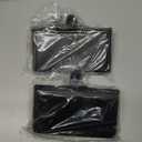 Guojanfon Christmas Stocking Holder Bases - Mantel Stocking Hangers Hanging Hooks for Fireplace Stand Hanger Holder Weighted Hangers for Xmas Holiday Decoration (2 Black, 2)