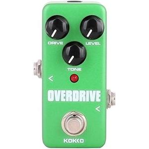 Guitar Mini Effects Pedal Over Drive - Warm and Natural Tube Overdrive Effect Sound Processor Portable Accessory for Guitar and Bass, Exclude Power Adapter Green - FOD3