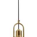 Vintage Industrial Pendant Light Black Pendant Light with 9.84-inch Dome and Brass Socket, 78.74-inch Wire  Perfect for Kitchen Island, Dining Room, Hallway, Bedroom, Living Room