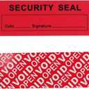 100pcs 30x90 mm Red Total Transfer Tamper Evident Security Void Stickers