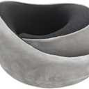 VITANECKART Snail Flexible Neck Pillow, Premium Memory Foam Travel Pillow, 360Ergonomic Design, Asymmetrical Sides, Suitable for Flight, Car, Office, Washable Pillowcase (Grey)