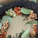 Fall Wreaths for Front Door 24 inch Autumn Wreath with Hydrangeas Berries