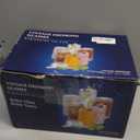 Vintage Glassware Drinking Glasses Set of 6,12 oz Hobnail Glass Cups,Embossed Green Water Tumbler,for Beer,Cocktail,Whiskey,Juice and Various Mixed Drinks- 1 Cleaning Brush