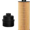 2 x Oil Filter and Oil Filter Cap Replacement For 2011-2013 Chrysler 200, 300, Town & Country, Dodge Avenger, Challenger, Charger, Durango, Journey & MoreReplaces# 917-050, 68079747AC