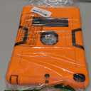 OKP Case for iPad 6th Generation/iPad 5th Generation/iPad 9.7 inch/iPad Air 2, Hybrid Shockproof Rugged Protective Cover for ipad 9.7 inch 2018/2017 with Built-in Kickstand (Orange+Black)