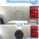 Voodonala Gas Tank Cap Cover Fuel Door Trim Compatible with Chevy Silverado/Tahoe/Suburban/GMC-Yukon/GMC-Sierra 1999-2006, Carbon Fiber