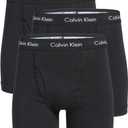 Calvin Klein Men's Cotton Stretch 3-Pack Boxer Brief (Black, L)