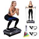 Vibration Plate Machine, 180 Speeds Shake Plate for Lymphatic Drainage Weight Loss, Vibrating Fitness Platform 460LB Capacity Whole Body Workout with Bluetooth Home Exercise Gym Equipment for Women Men