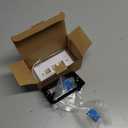 FGB 10Gbps Ethernet Wall Plate, 3 Port CAT6 Wall Plate and Jack, RJ45 Ethernet Wall Outlet with Single Gang Low Voltage Mounting Bracket