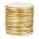 BENECREAT 12 Gauge Soft Brass Wire - 65 Feet Per Roll - Solid Bare Spool - Craft Bead Wire for Jewelry Making