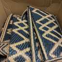 MontVoo Outdoor Rug 8x10 Waterproof Outdoor Patio Rug Mat Reverisble Plastic Straw Outdoor Rug for RV Camping Picnic Beach Balcony Boho Black Brown