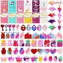 84 Pack Valentines Day Gifts For Kids, Valentines Cards with Pop Bubbles Bulk, Fidget Valentine For Girls Boys Toddler, Class Classroom Exchange Gifts, Fidget Toys Party Favors