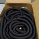 Flexi Hose Lightweight Expandable Garden Hose, 150FT -Retractable Garden Hose, Water Hose - No-Kink Flexibility, 3/4 Inch Solid Brass Fittings and Double Latex Core (Black)