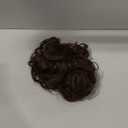 REECHO Ponytail Extension, 9" Claw Clip in Short Curly Wavy Pony Hair Extension Jaw Clip on Pony Tail HP001 Hairpiece for Women - Dark Chocolate Brown