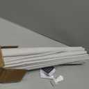 LazBlinds No Drill Roman Shades, Blackout, 44" W x 64" H, Natural