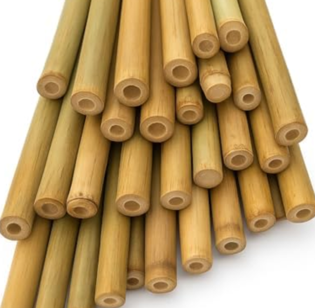 LJAAJSUV 24 inches Plant Stakes Natural Garden Bamboo Sticks for Indoor and Outdoor Plants, Plant Support Stakes for Tomatoes, Beans, Potted Plants (Pack of 2, Count of 60)