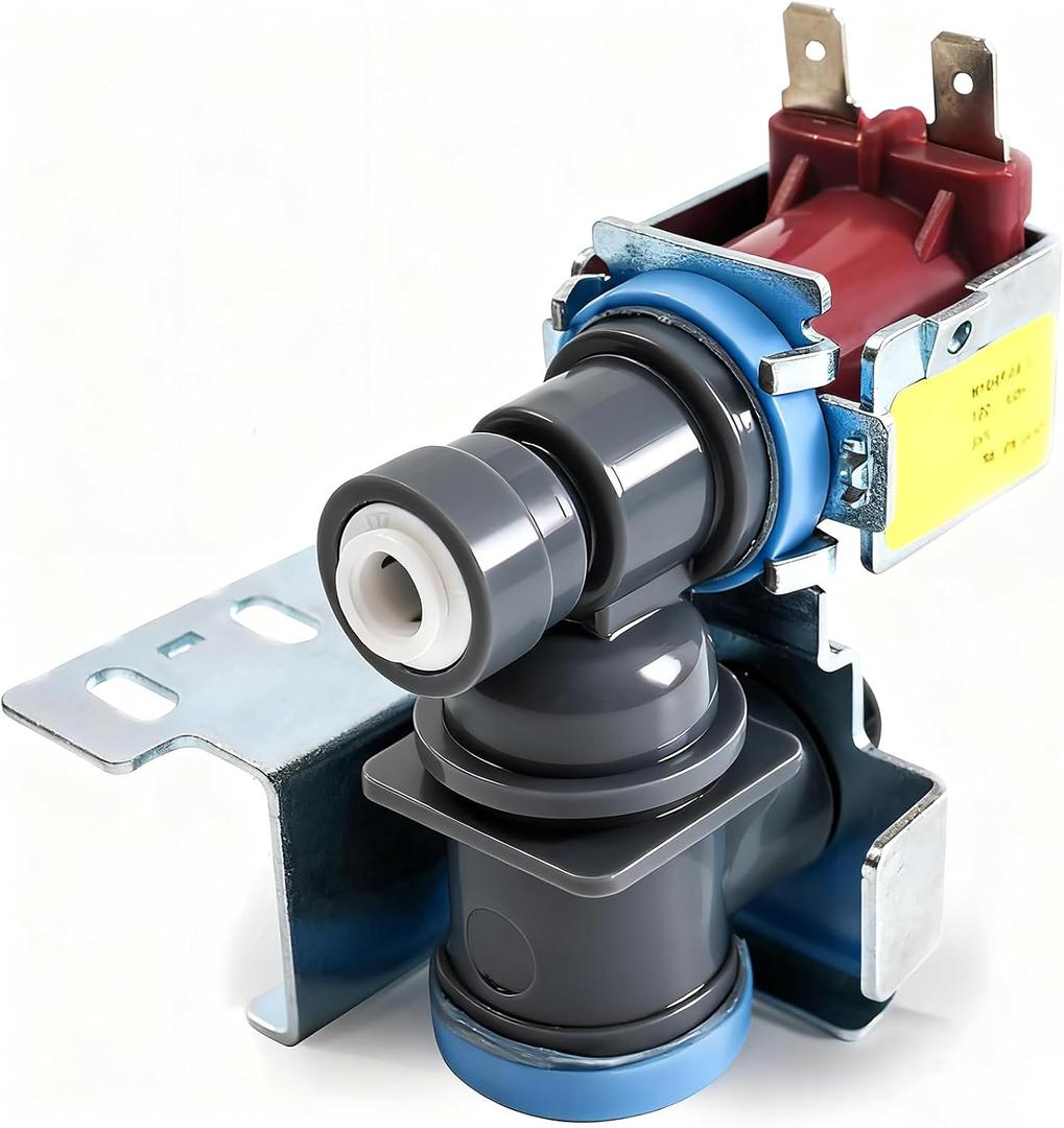 WPW10498976 W10498976 Refrigerator Ice Maker Water Inlet Valve Replacement Compatible with Whirlpool Maytag, K-78200 Solenoid Valve Replace W10420082 W10498974 K-78186 PS11755667 WP2315576