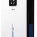 PSOS Dehumidifier, Dehumidifiers for Home, 98 OZ Water Tank, (1000 sq.ft) Quiet Dehumidifier for Bathroom Basement Bedroom with Humidity Display, Relaxing 7 Color Ambient Light, Auto Shut Off(White)